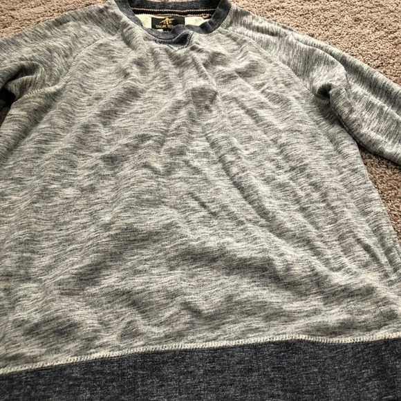 Social Republic Crewneck Sweatshirt Heathered Gray Blue Mens Size Large - Picture 4 of 5